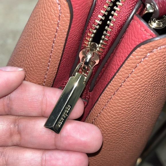 Kate Spade MARGAUX Large Satchel bag, Pink/Burgundy, Leather - Picture 2 of 11